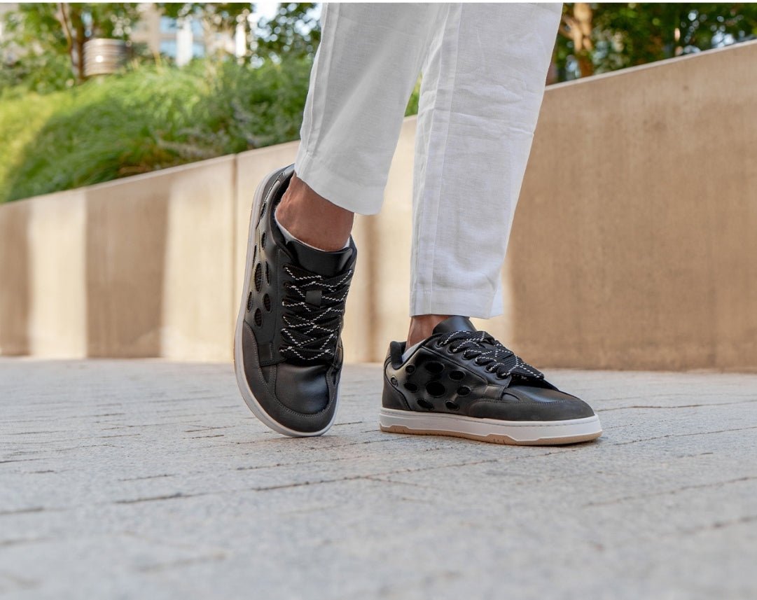 Barefoot Sneakers Barebarics Fusion - Black & White - Barefoot Shoe Store