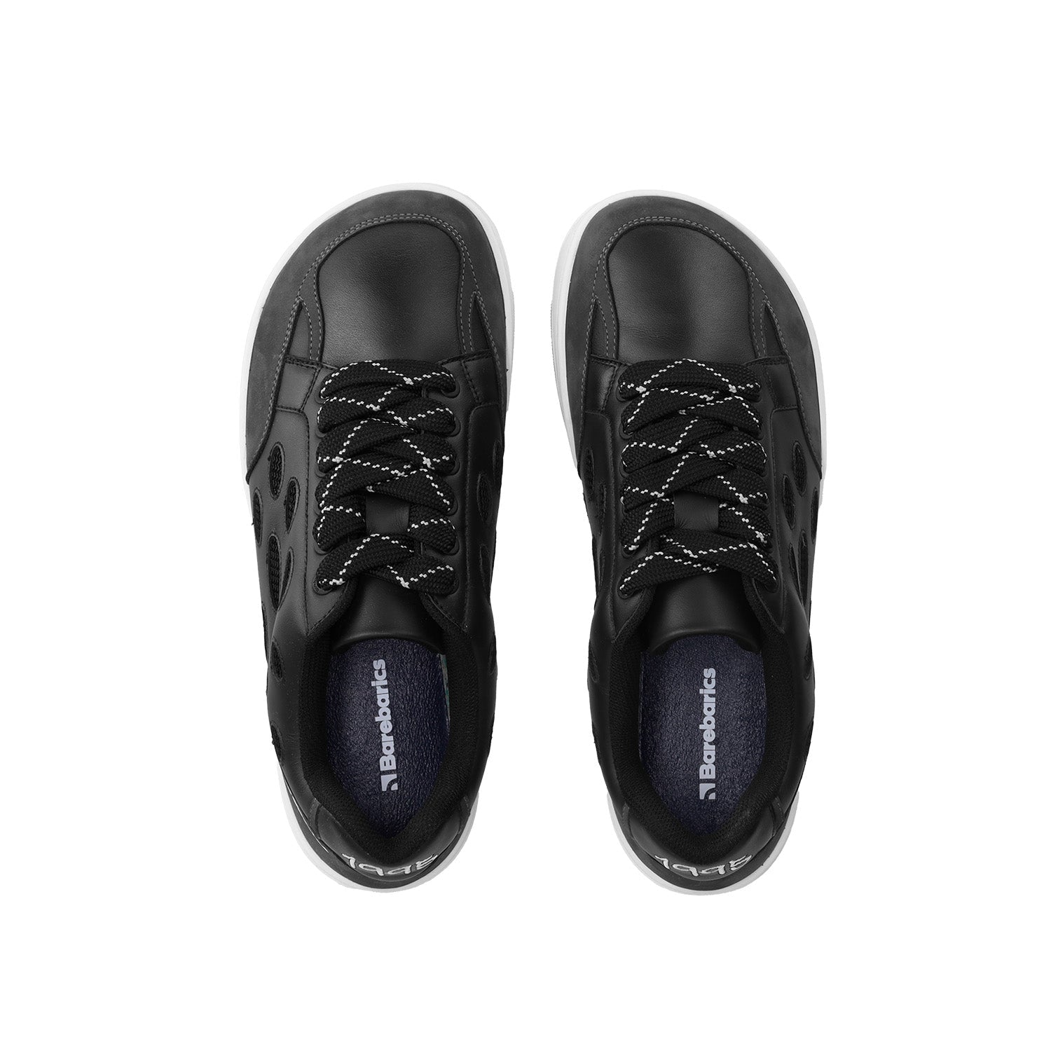 Barefoot Sneakers Barebarics Fusion - Black & White - Barefoot Shoe Store