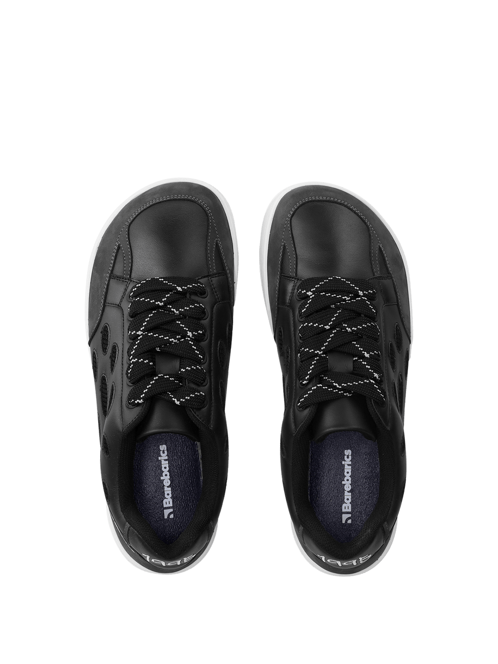 Barefoot Sneakers Barebarics Fusion - Black & White - Barefoot Shoe Store