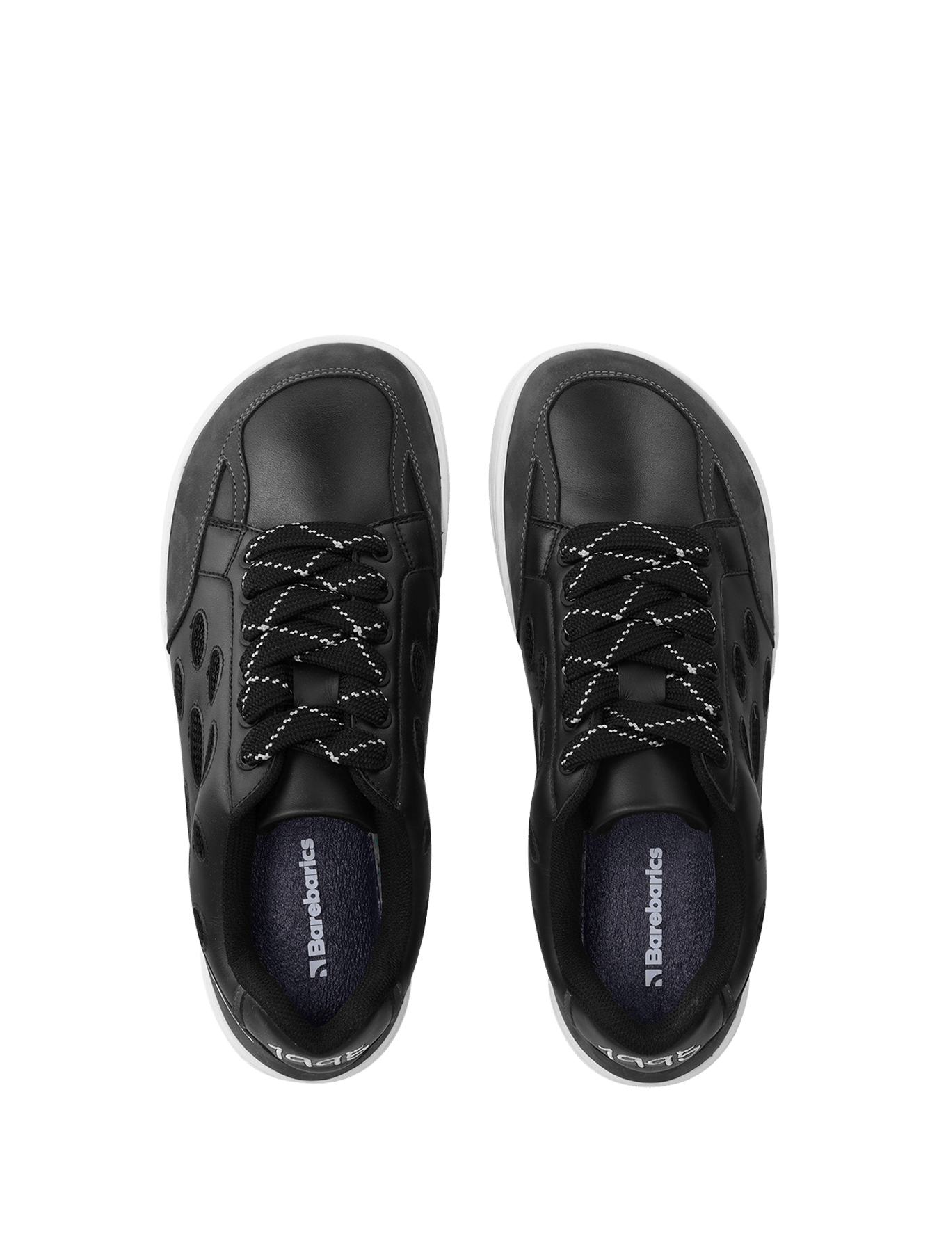 Barefoot Sneakers Barebarics Fusion - Black & White - Barefoot Shoe Store