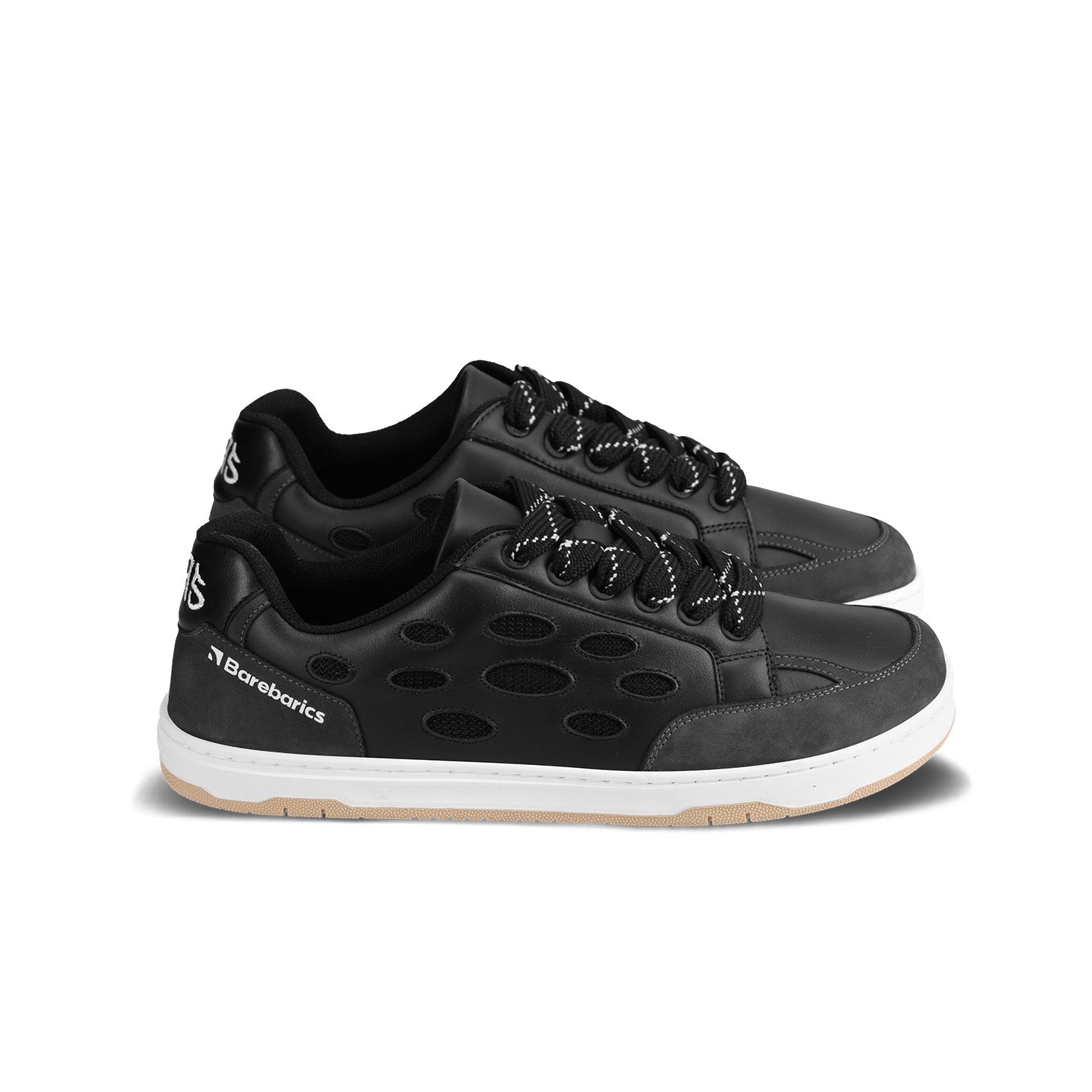 Barefoot Sneakers Barebarics Fusion - Black & White - Barefoot Shoe Store