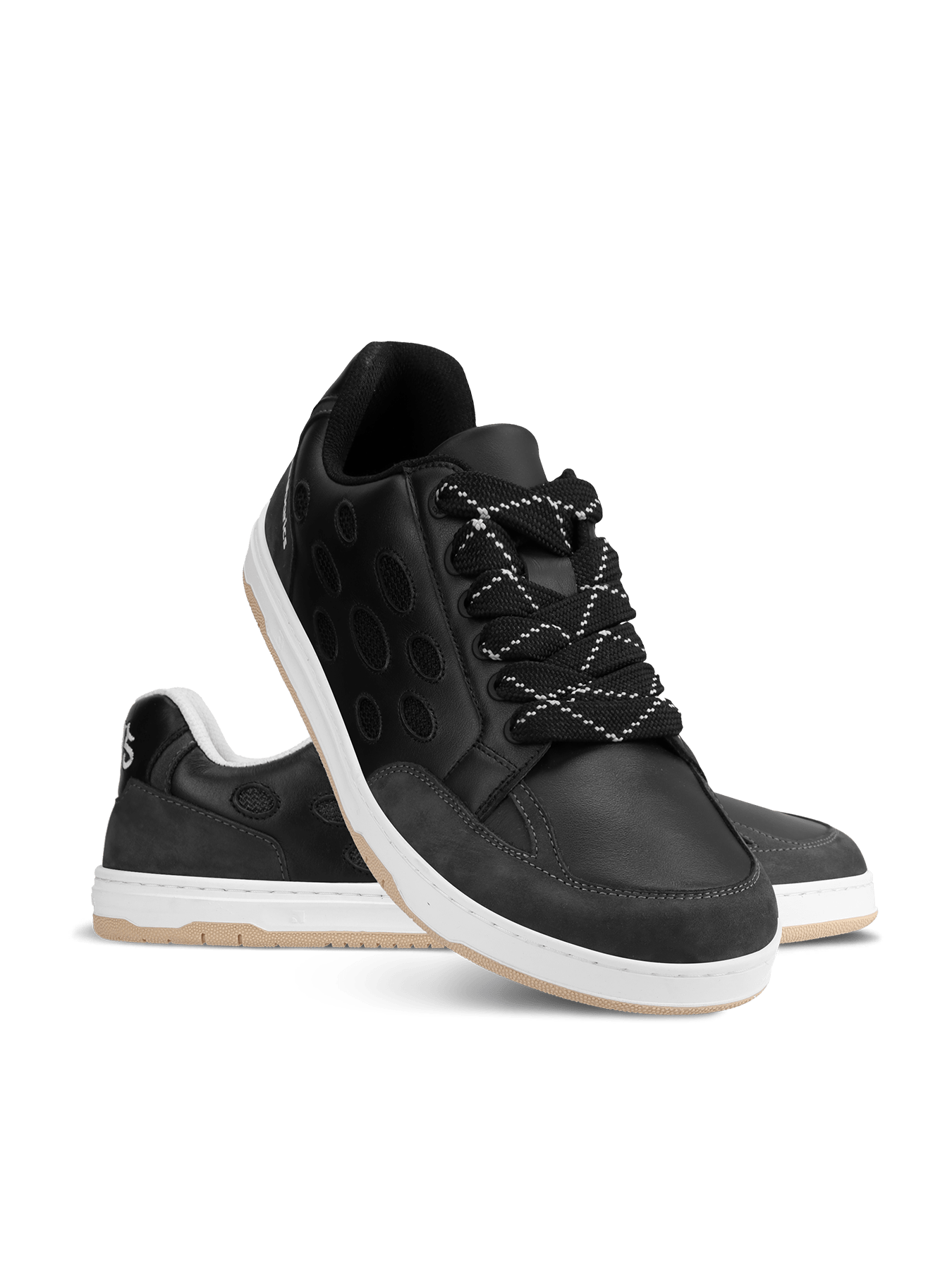 Barefoot Sneakers Barebarics Fusion - Black & White - Barefoot Shoe Store
