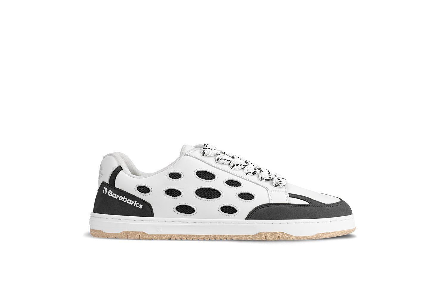 Barefoot Sneakers Barebarics Fusion - White & Charcoal - Barefoot Shoe Store