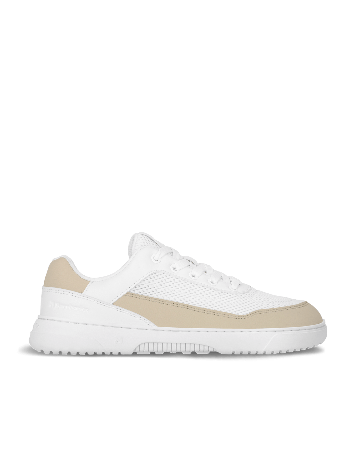 Barefoot Sneakers Barebarics Vaporo - White & Beige - Barefoot Shoe Store