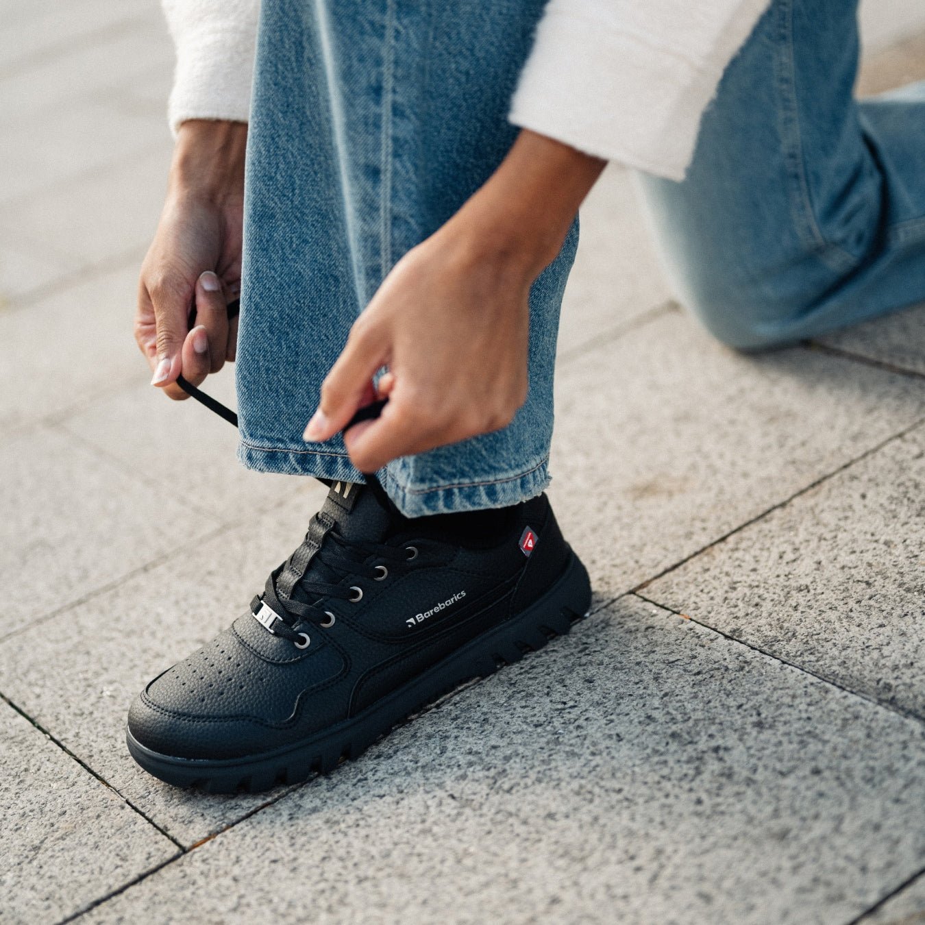 Barefoot Sneakers Barebarics Zing Frost - All Black - Barefoot Shoe Store