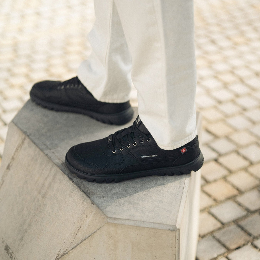 Barefoot Sneakers Barebarics Zing Frost - All Black - Barefoot Shoe Store