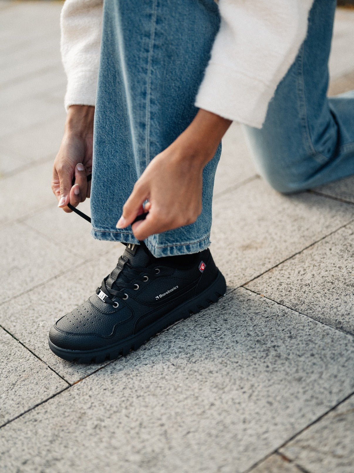 Barefoot Sneakers Barebarics Zing Frost - All Black - Barefoot Shoe Store