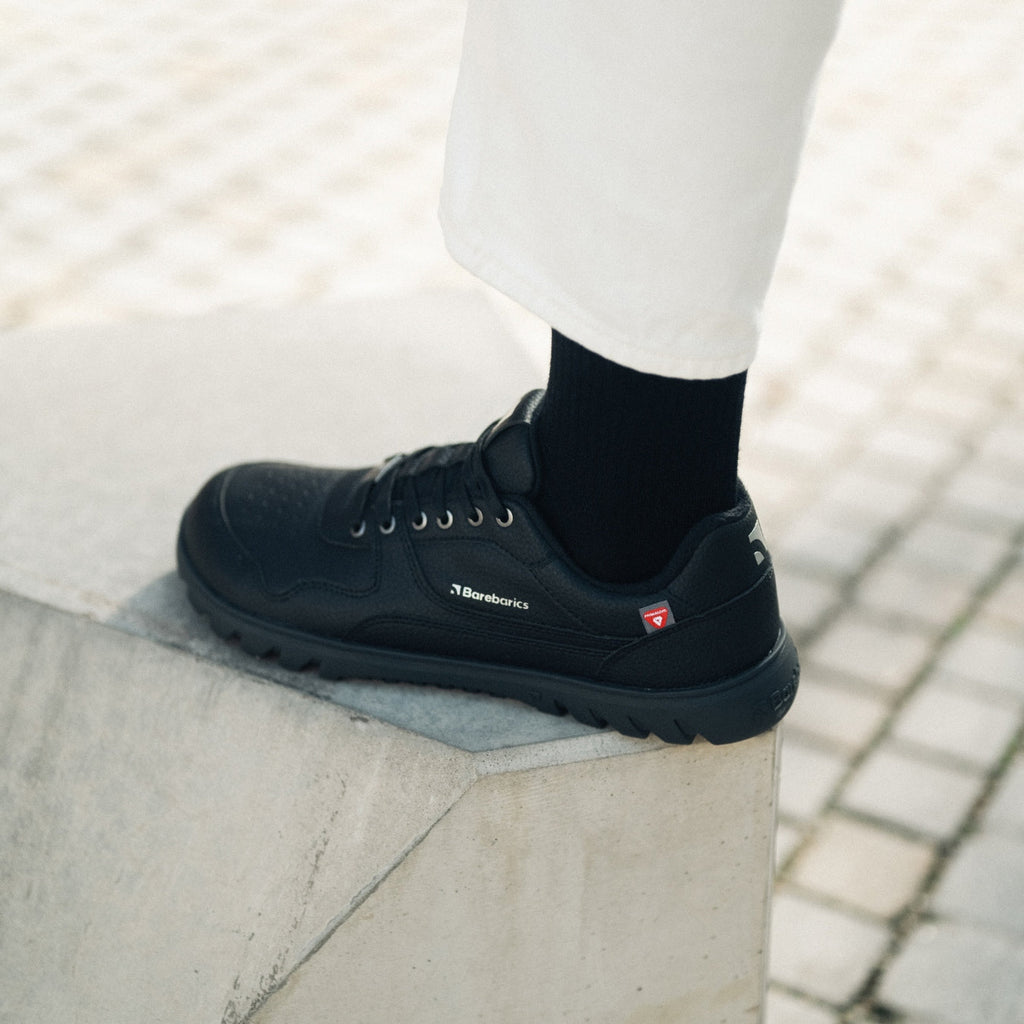 Barefoot Sneakers Barebarics Zing Frost - All Black - Barefoot Shoe Store