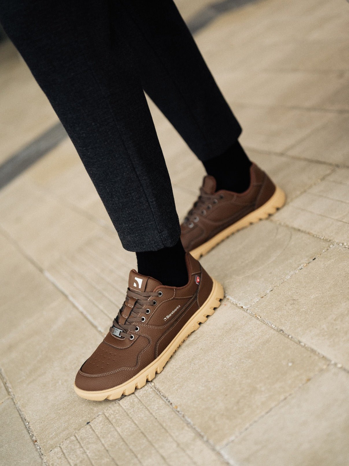 Barefoot Sneakers Barebarics Zing Frost - Dark Brown - Barefoot Shoe Store