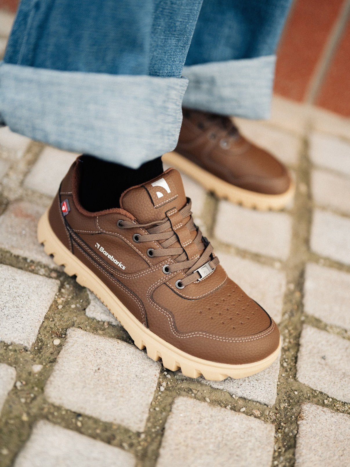 Barefoot Sneakers Barebarics Zing Frost - Dark Brown - Barefoot Shoe Store