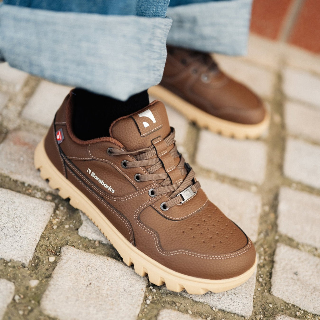 Barefoot Sneakers Barebarics Zing Frost - Dark Brown - Barefoot Shoe Store