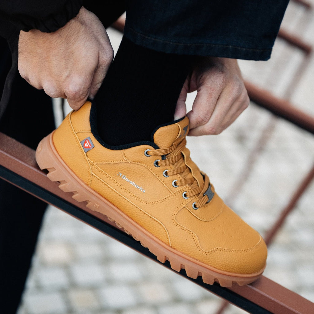 Barefoot Sneakers Barebarics Zing Frost - Light Caramel - Barefoot Shoe Store