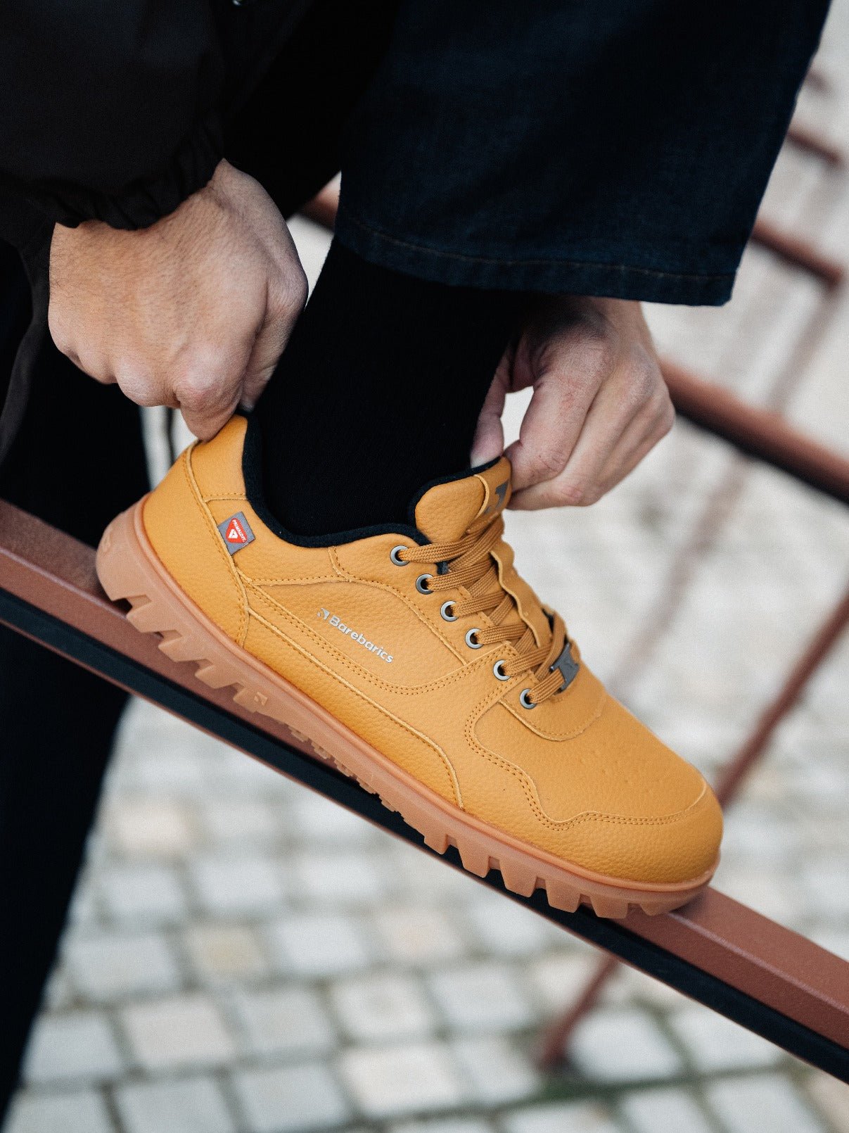 Barefoot Sneakers Barebarics Zing Frost - Light Caramel - Barefoot Shoe Store