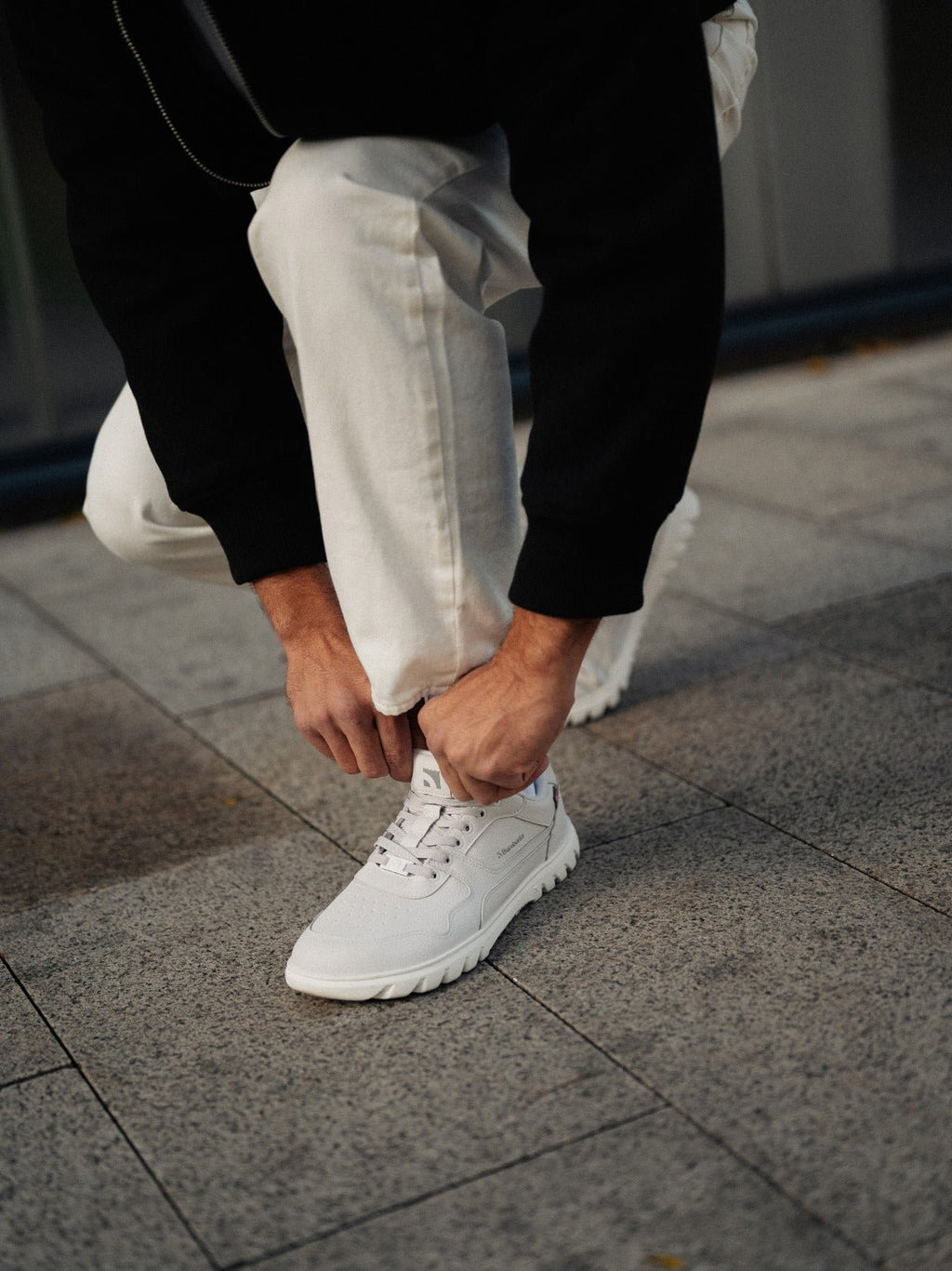 Barefoot Sneakers Barebarics Zing Frost - Light Grey & White - Barefoot Shoe Store