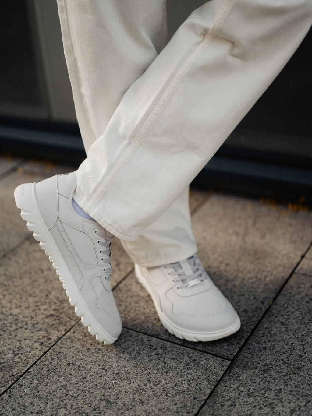Barefoot Sneakers Barebarics Zing Frost - Light Grey & White - Barefoot Shoe Store