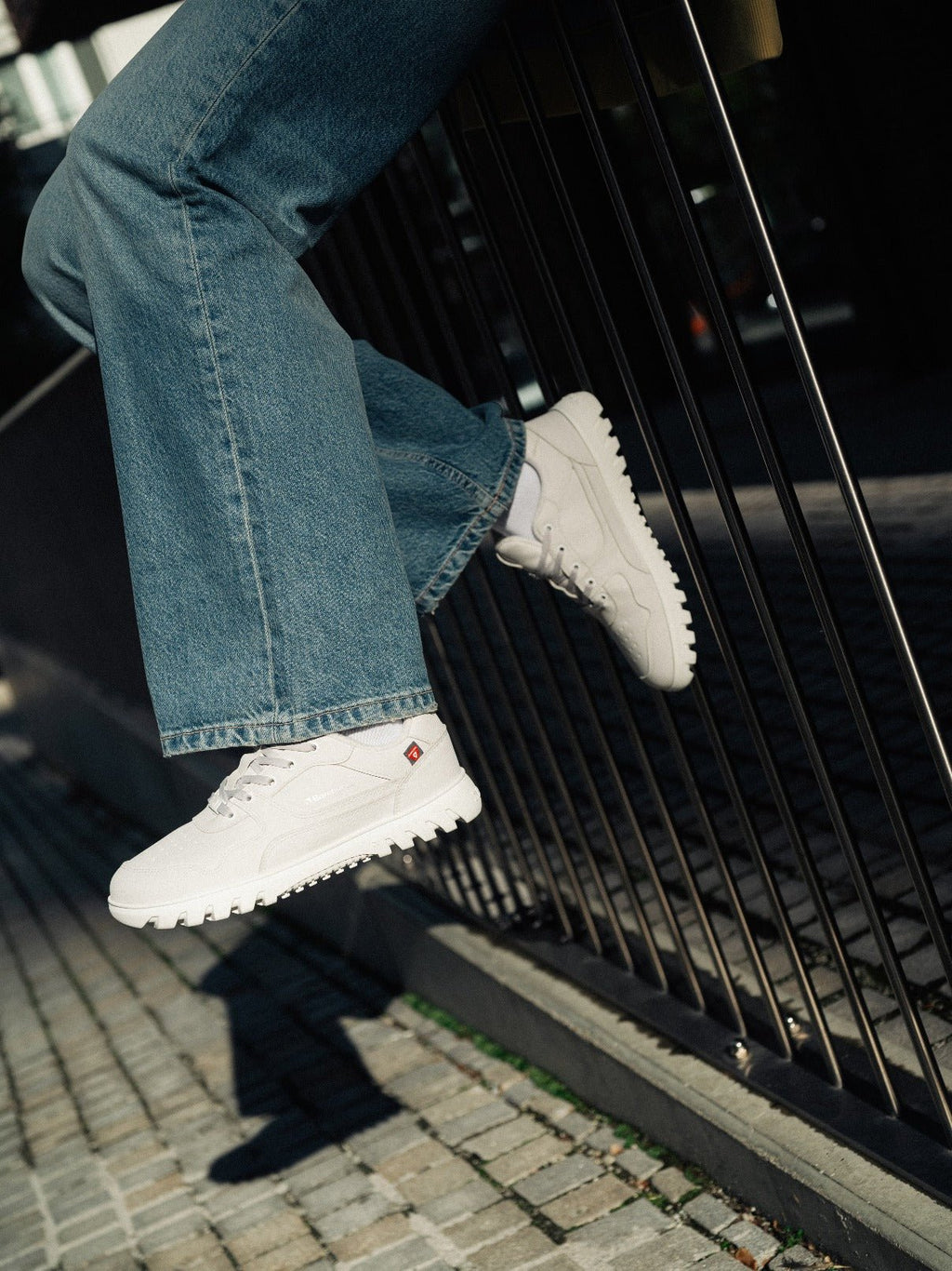 Barefoot Sneakers Barebarics Zing Frost - Light Grey & White - Barefoot Shoe Store