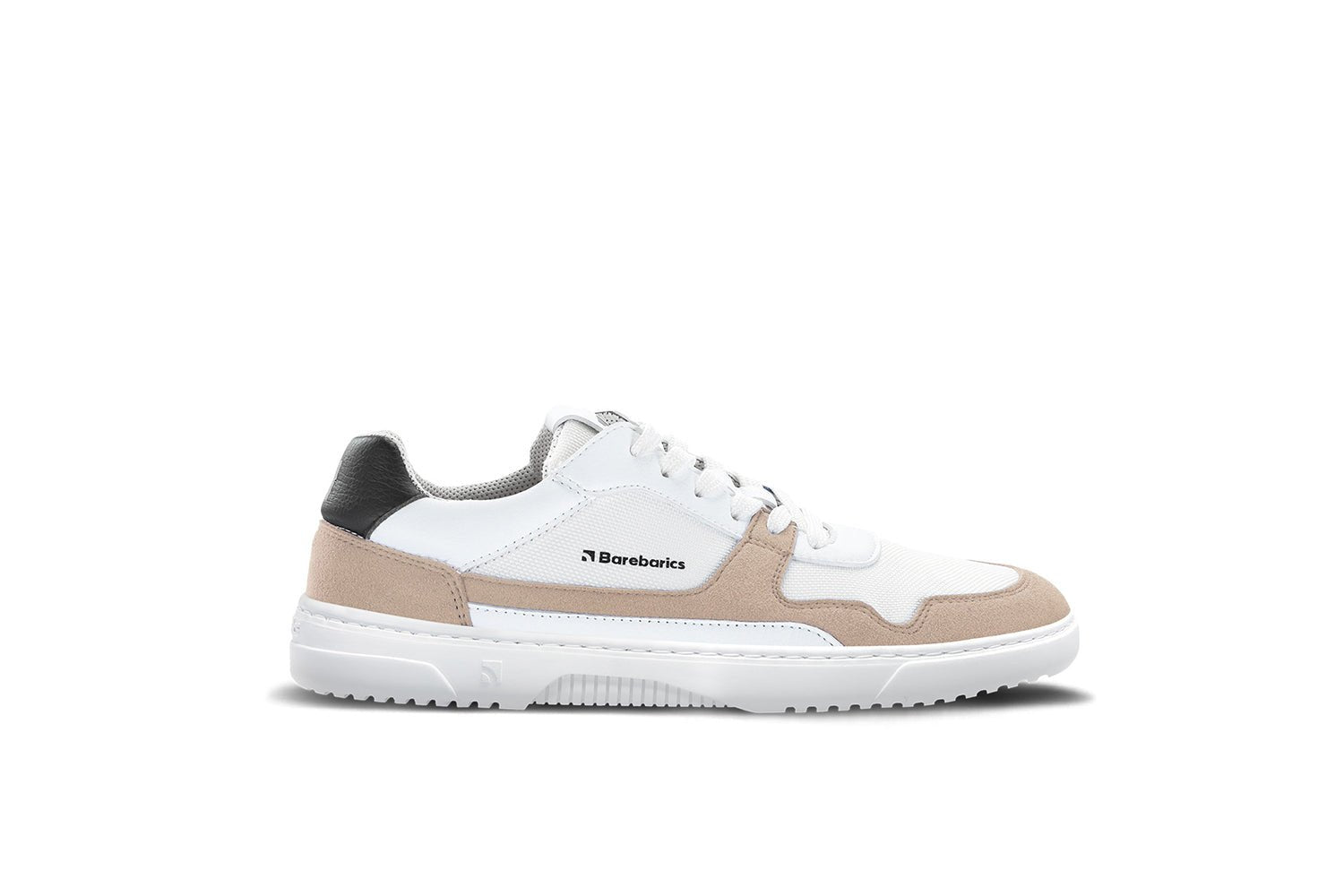 Barefoot Sneakers Barebarics - Zing - White & Beige - Barefoot Shoe Store