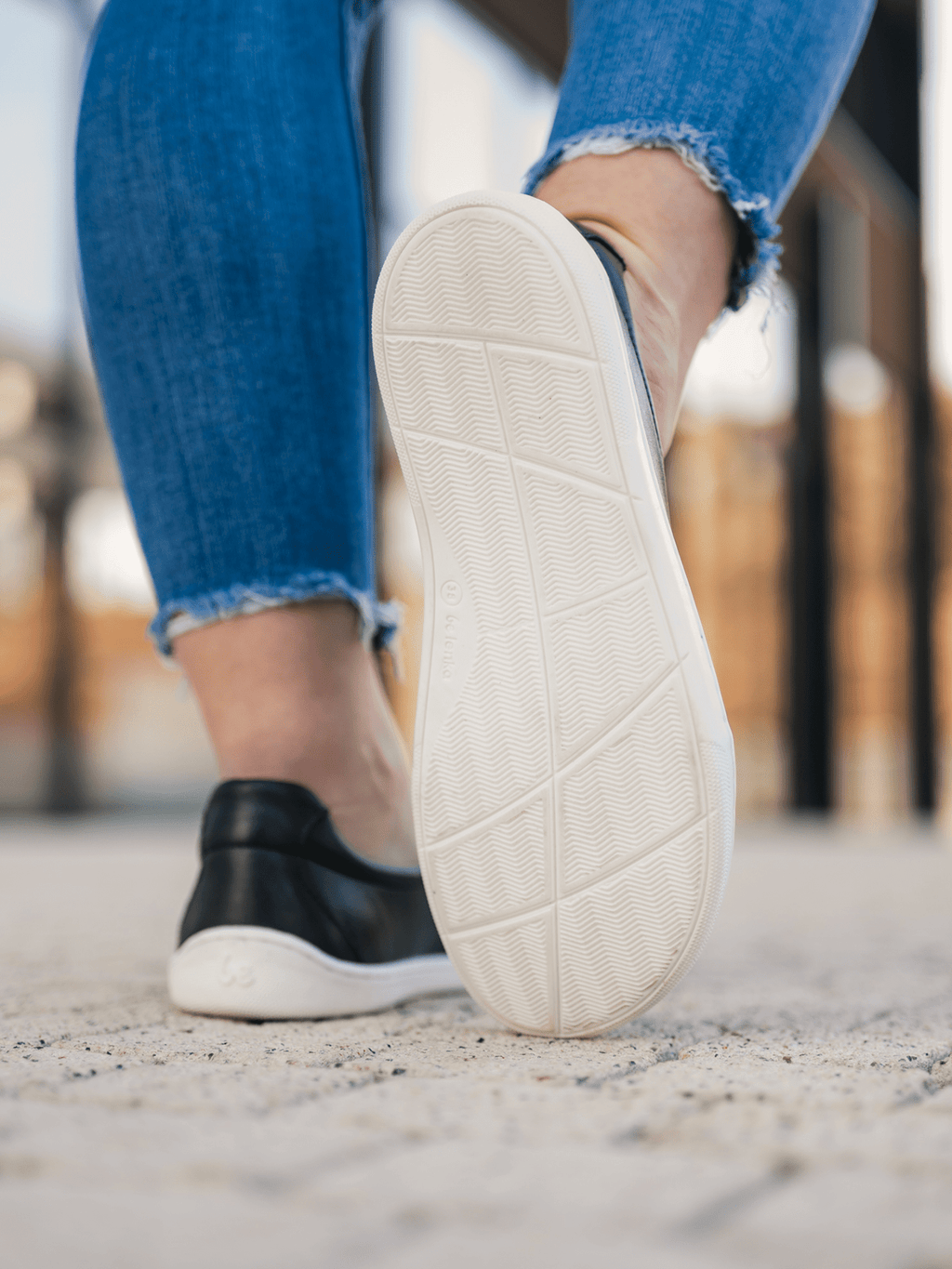 Barefoot Sneakers - Be Lenka Eazy Neo - Black & White - Barefoot Shoe Store