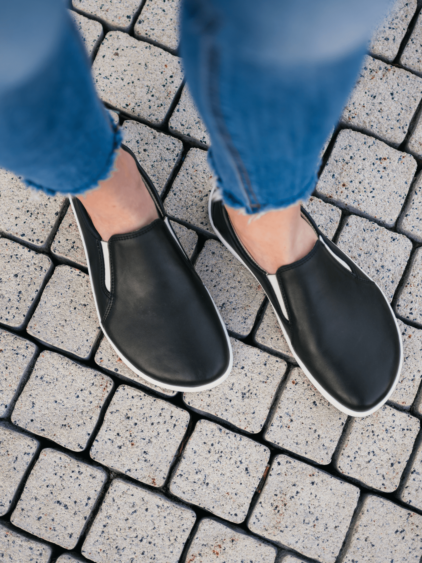 Barefoot Sneakers - Be Lenka Eazy Neo - Black & White - Barefoot Shoe Store