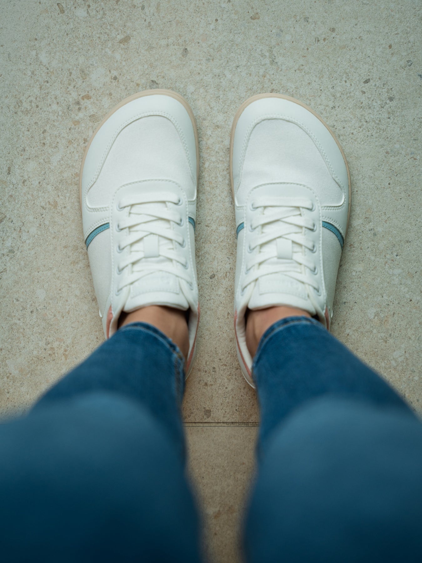 Barefoot Sneakers - Be Lenka Echo - White & Cotton Candy Vegan - Barefoot Shoe Store