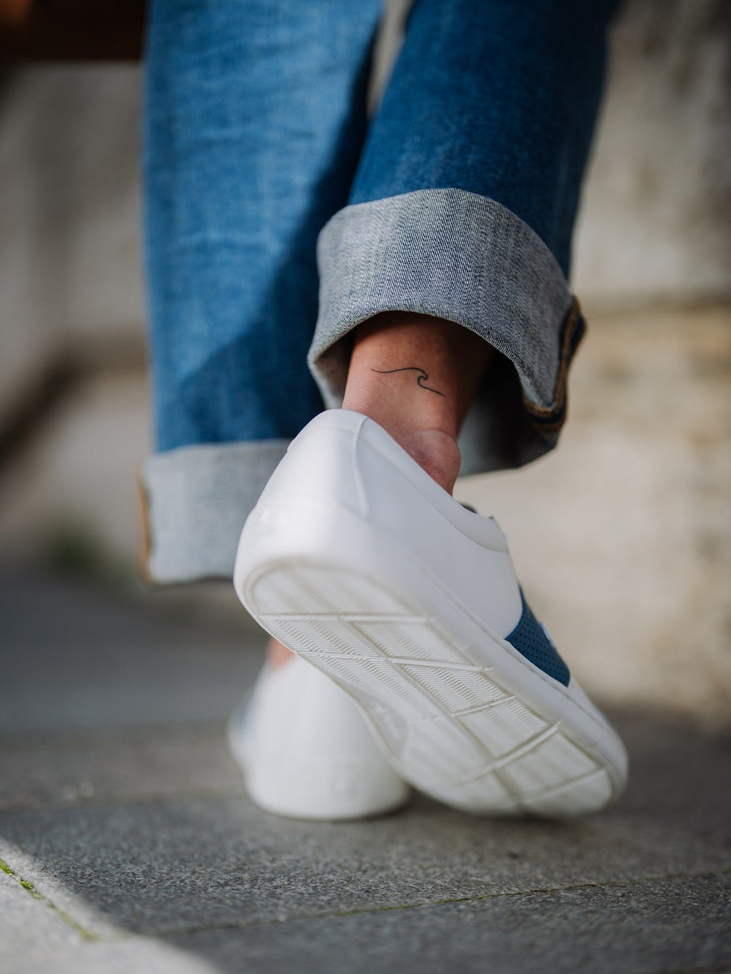 Barefoot Sneakers Be Lenka Elite - White & Dark Blue - Barefoot Shoe Store