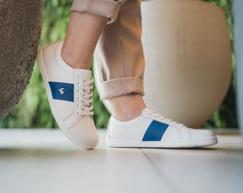Barefoot Sneakers Be Lenka Elite - White & Dark Blue - Barefoot Shoe Store