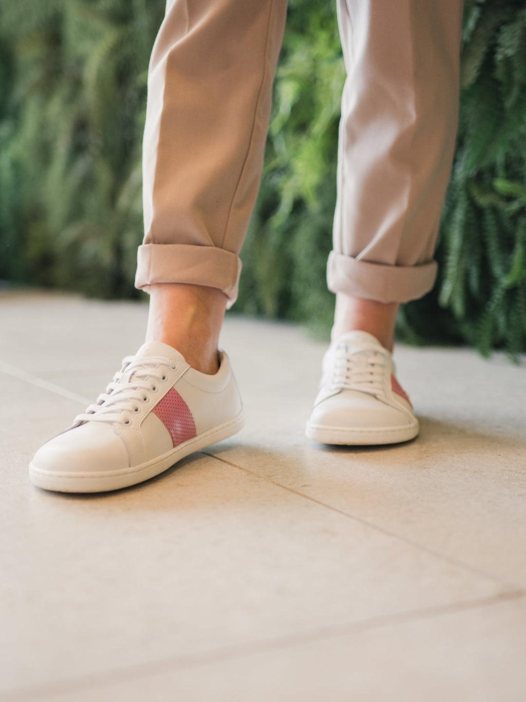 Barefoot Sneakers Be Lenka Elite - White & Pink - Barefoot Shoe Store