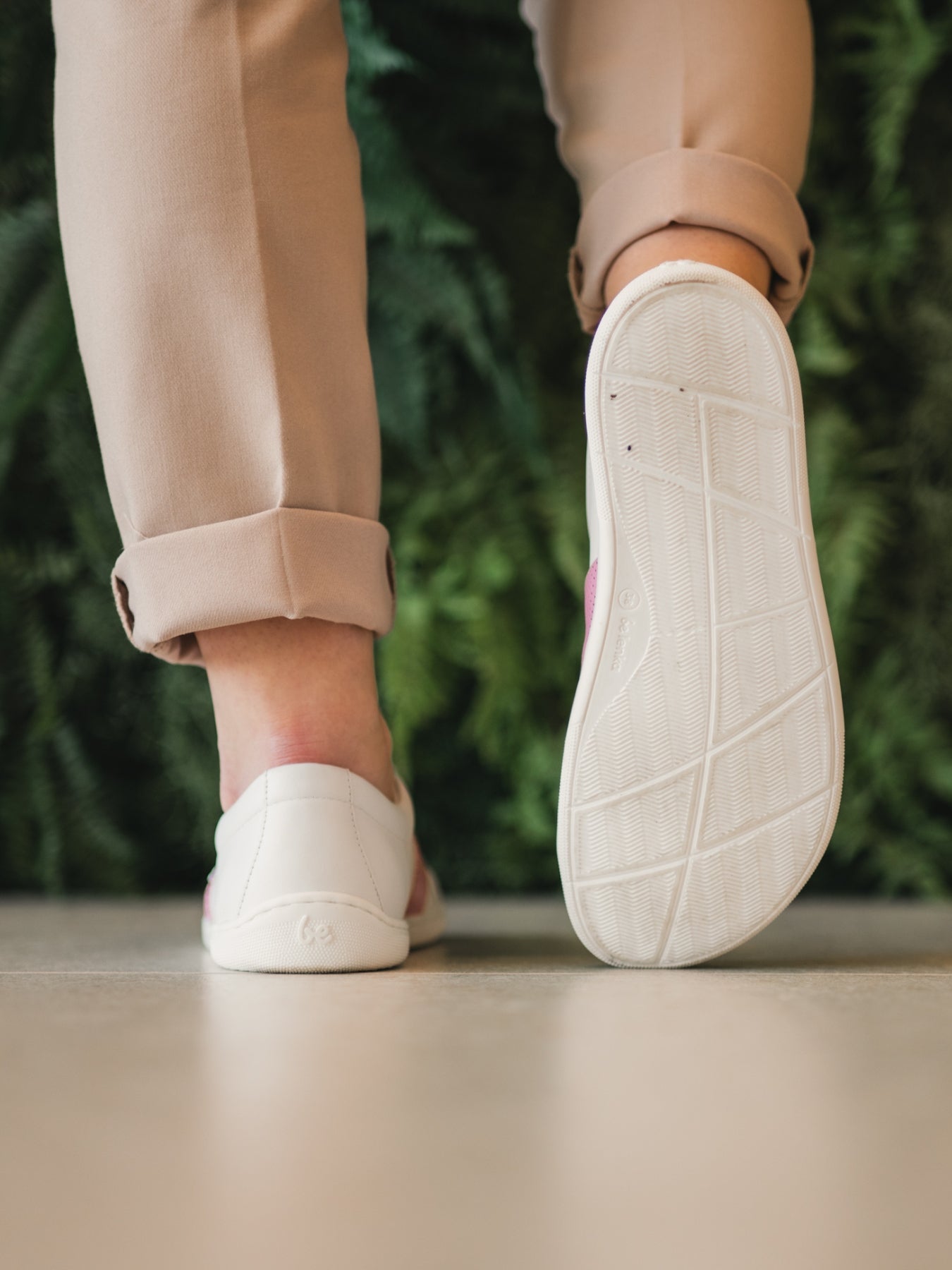 Barefoot Sneakers Be Lenka Elite - White & Pink - Barefoot Shoe Store
