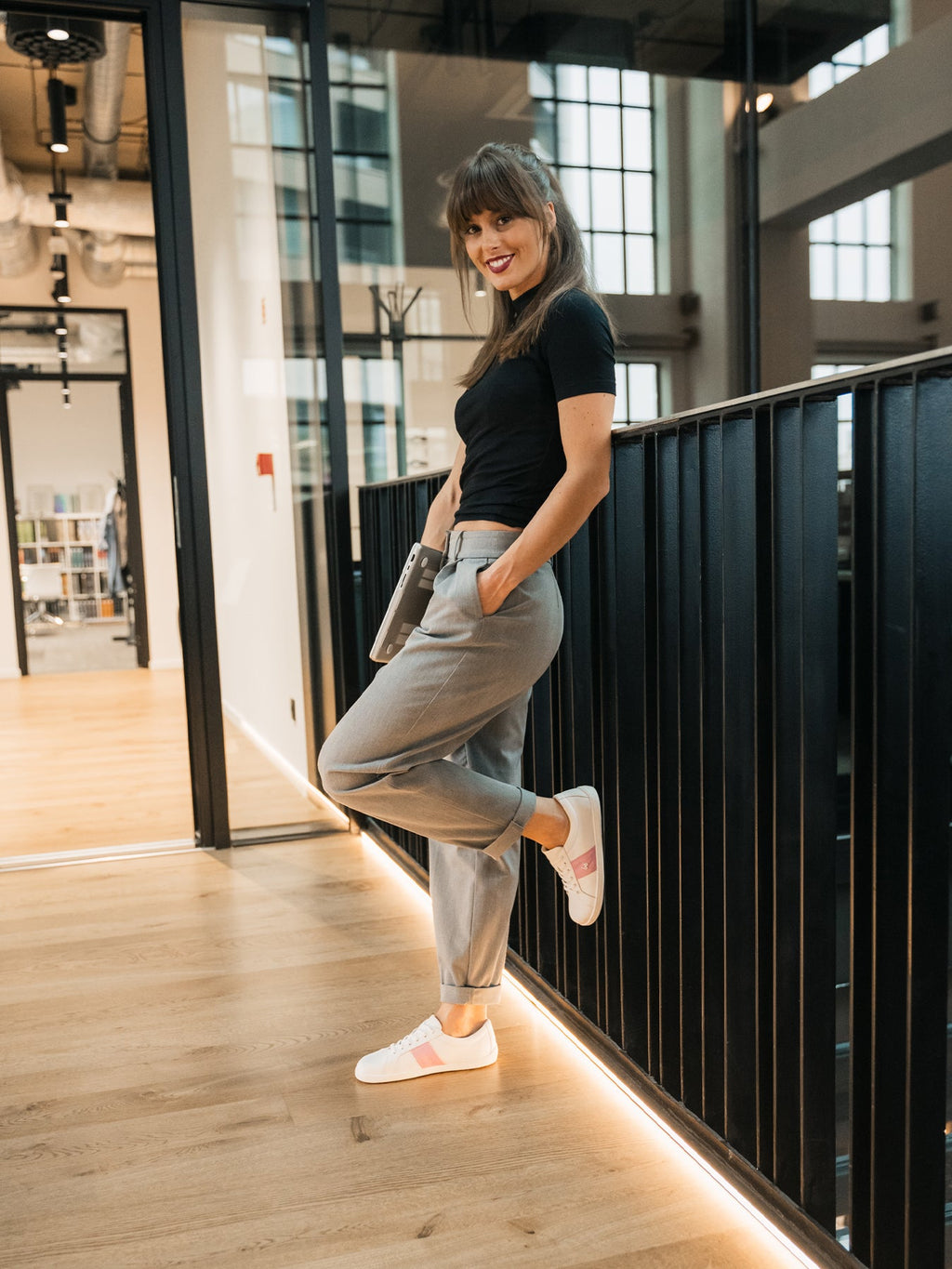 Barefoot Sneakers Be Lenka Elite - White & Pink - Barefoot Shoe Store