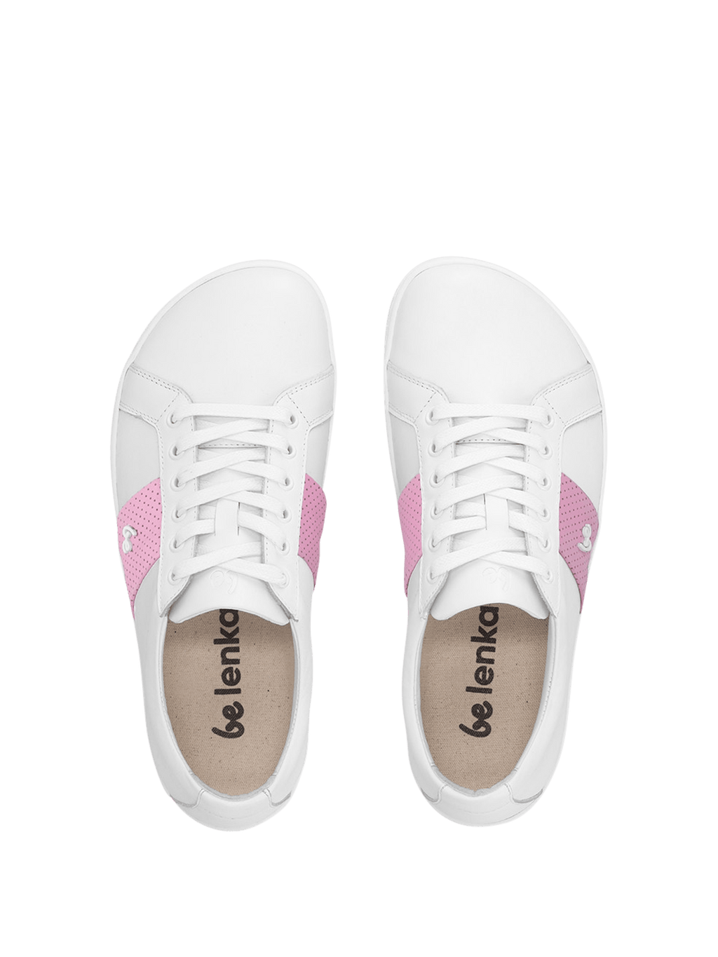 Barefoot Sneakers Be Lenka Elite - White & Pink - Barefoot Shoe Store