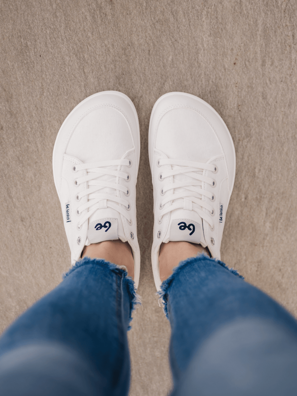 Barefoot Sneakers Be Lenka Rebound - All White - Barefoot Shoe Store