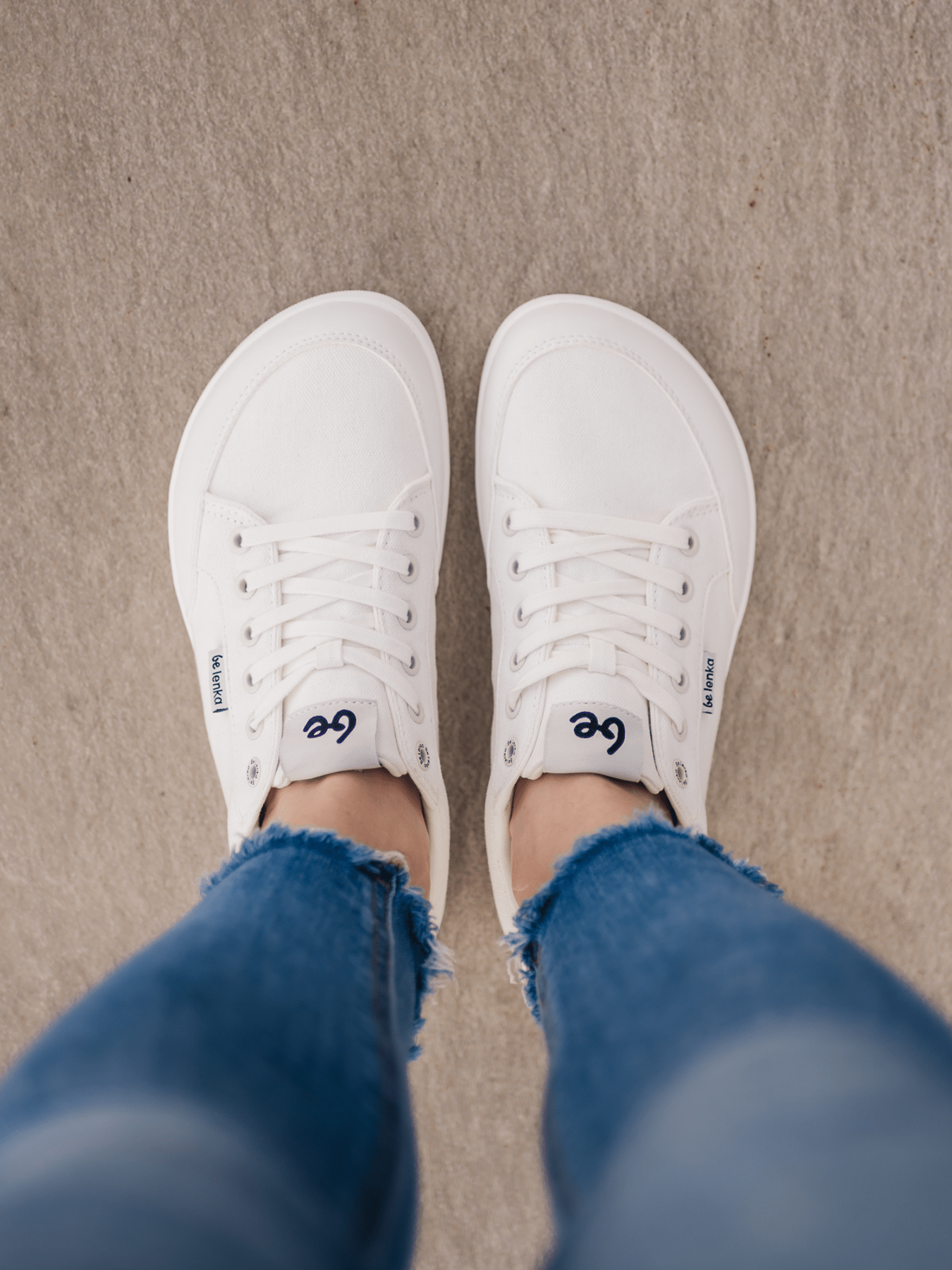 Barefoot Sneakers Be Lenka Rebound - All White - Barefoot Shoe Store