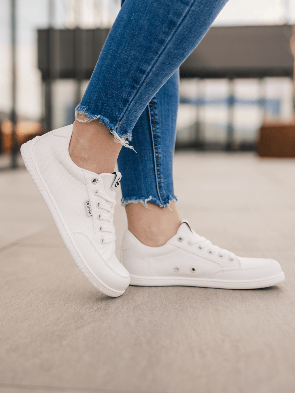 Barefoot Sneakers Be Lenka Rebound - All White - Barefoot Shoe Store
