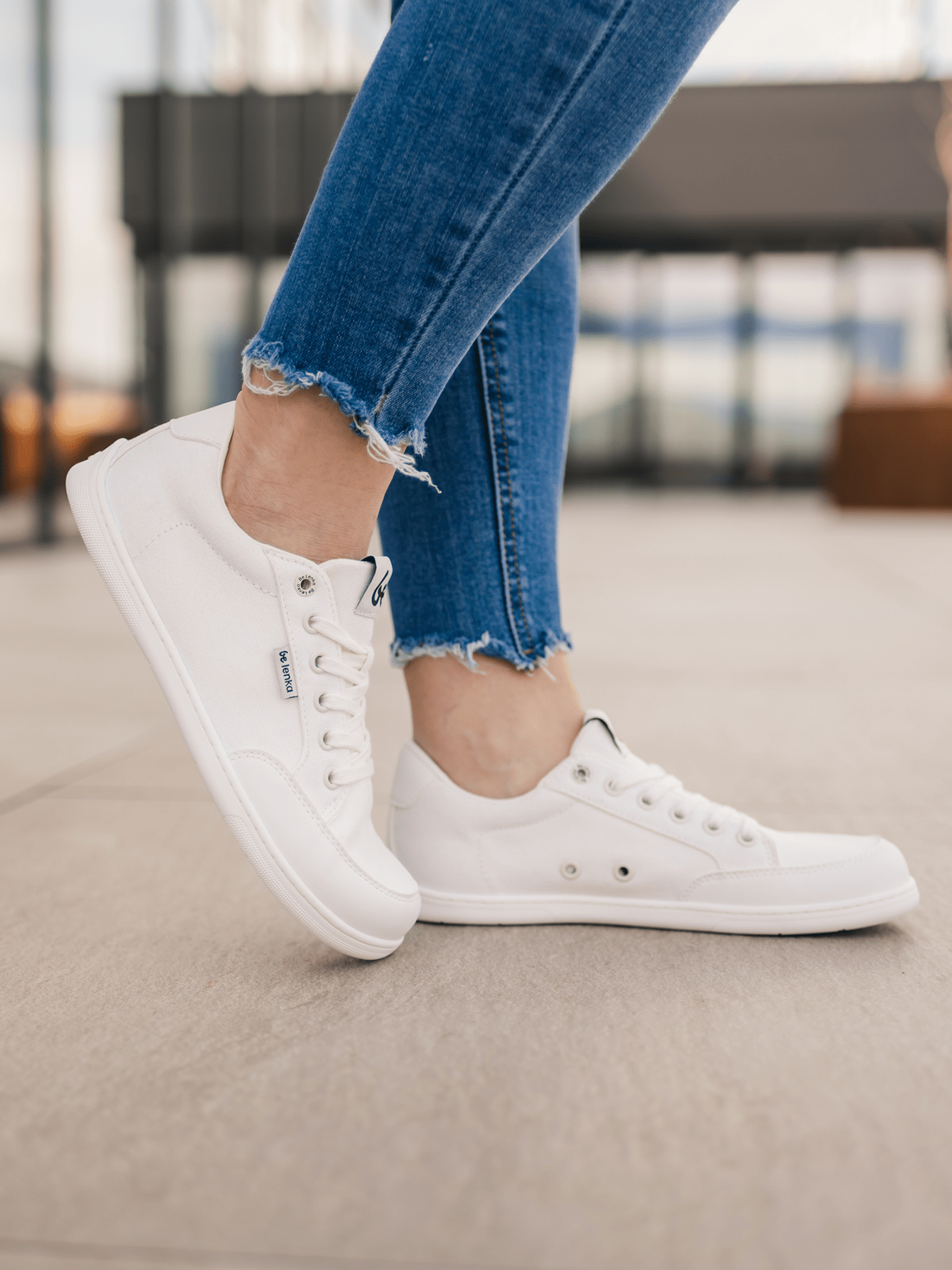 Barefoot Sneakers Be Lenka Rebound - All White - Barefoot Shoe Store