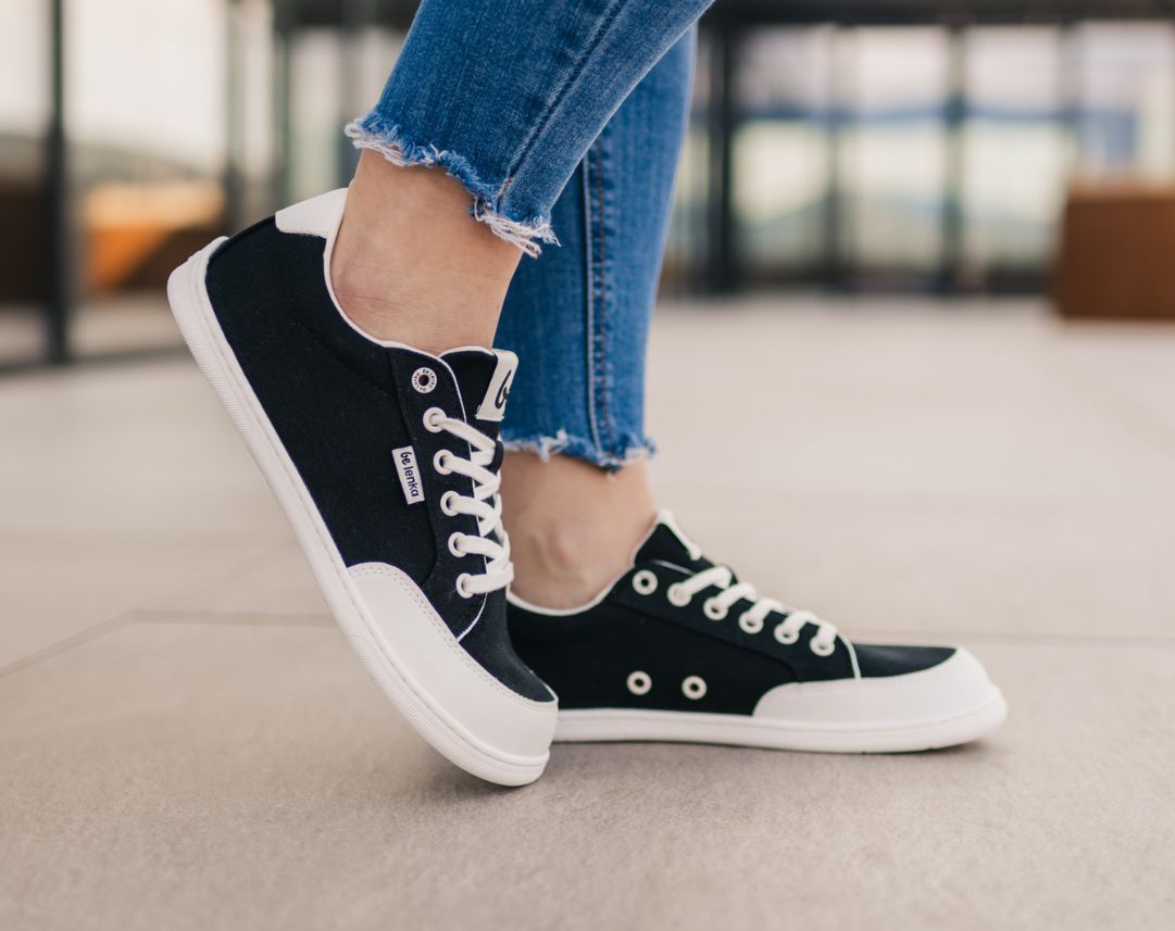 Barefoot Sneakers Be Lenka Rebound - Black & White - Barefoot Shoe Store