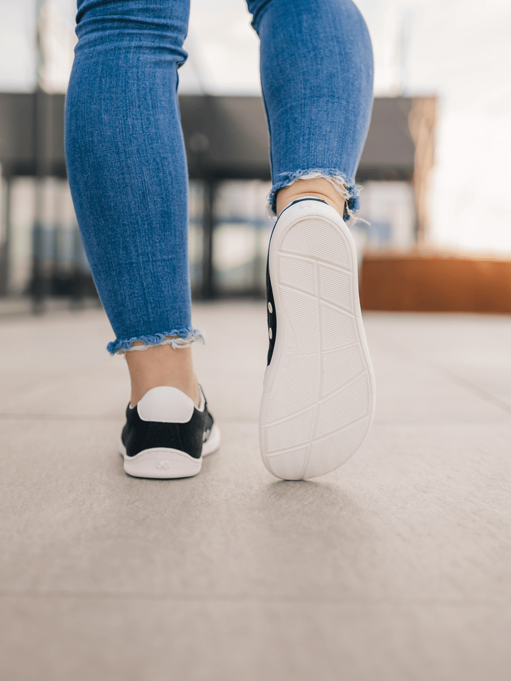 Barefoot Sneakers Be Lenka Rebound - Black & White - Barefoot Shoe Store