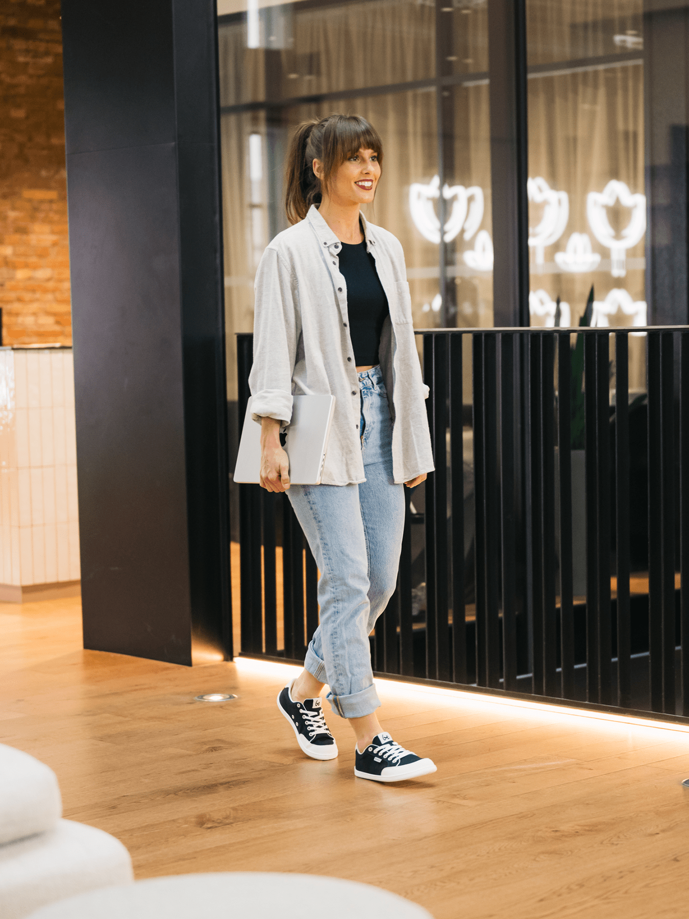Barefoot Sneakers Be Lenka Rebound - Black & White - Barefoot Shoe Store