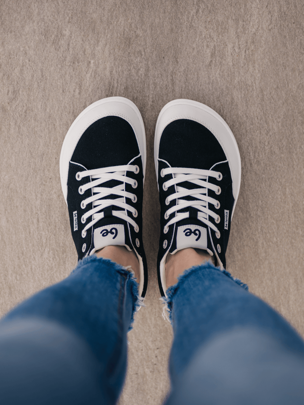 Barefoot Sneakers Be Lenka Rebound - Black & White - Barefoot Shoe Store