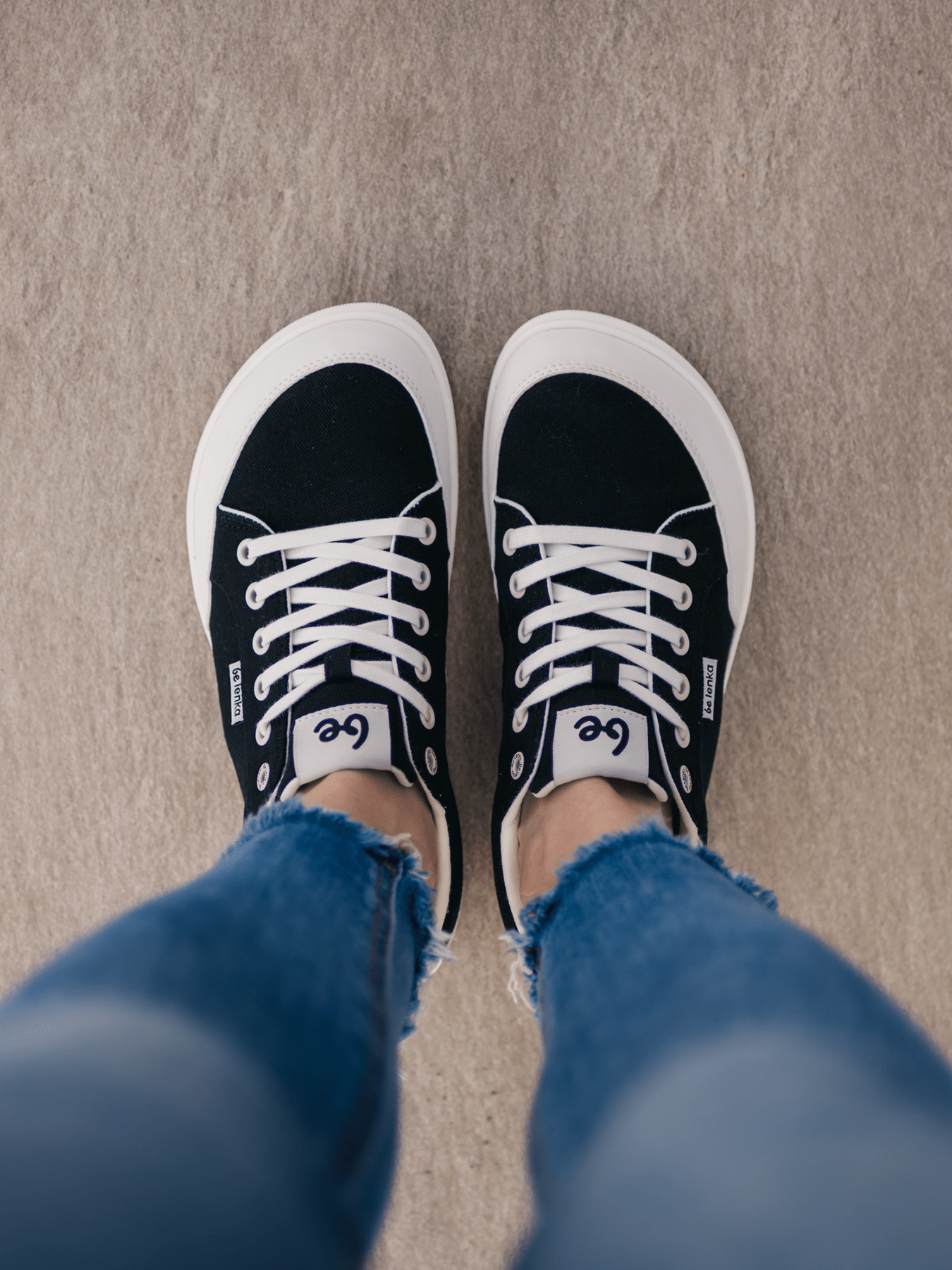 Barefoot Sneakers Be Lenka Rebound - Black & White - Barefoot Shoe Store