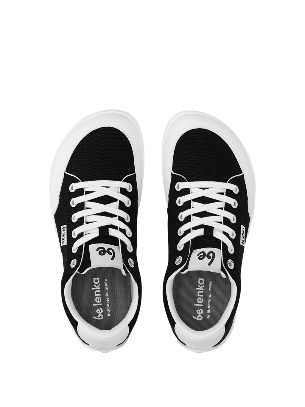 Barefoot Sneakers Be Lenka Rebound - Black & White - Barefoot Shoe Store
