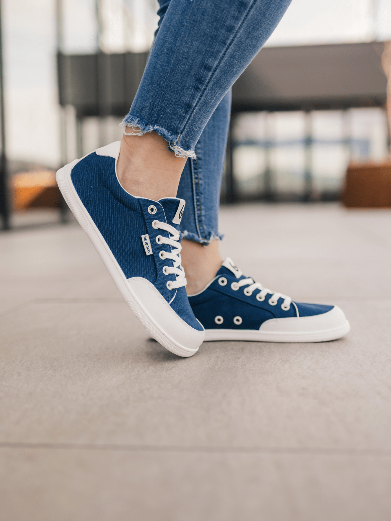 Barefoot Sneakers Be Lenka Rebound - Dark Blue & White - Barefoot Shoe Store