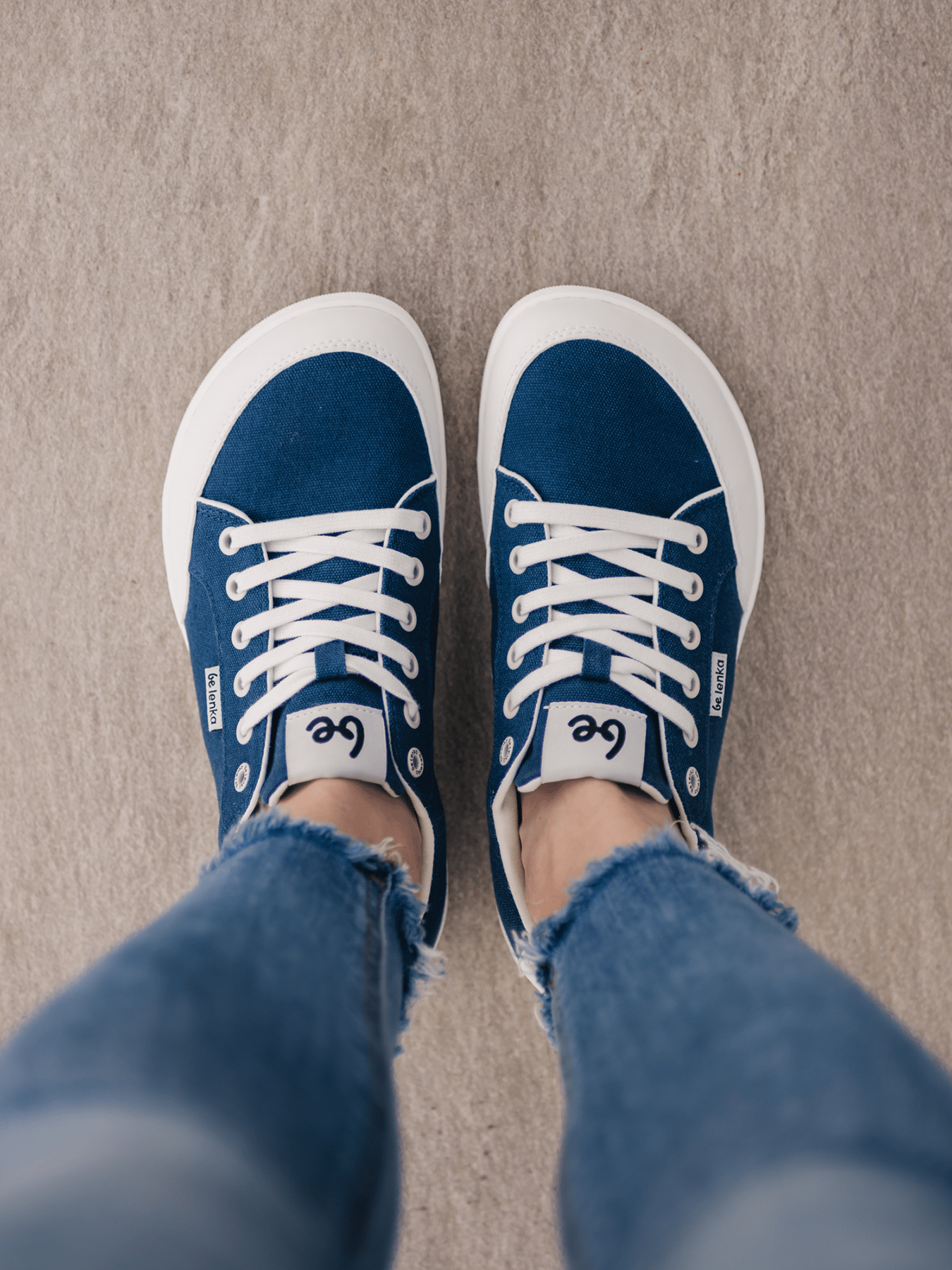 Barefoot Sneakers Be Lenka Rebound - Dark Blue & White - Barefoot Shoe Store