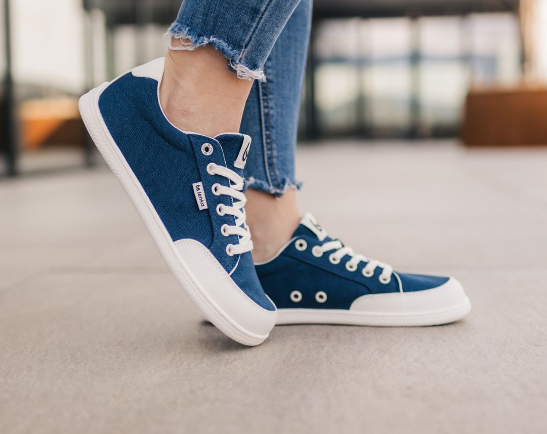 Barefoot Sneakers Be Lenka Rebound - Dark Blue & White - Barefoot Shoe Store