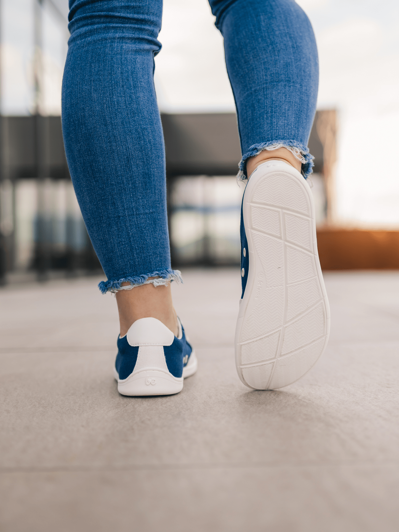 Barefoot Sneakers Be Lenka Rebound - Dark Blue & White - Barefoot Shoe Store
