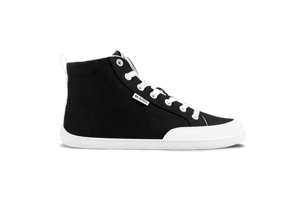 Barefoot Sneakers Be Lenka Rebound - High Top - Black & White - Barefoot Shoe Store
