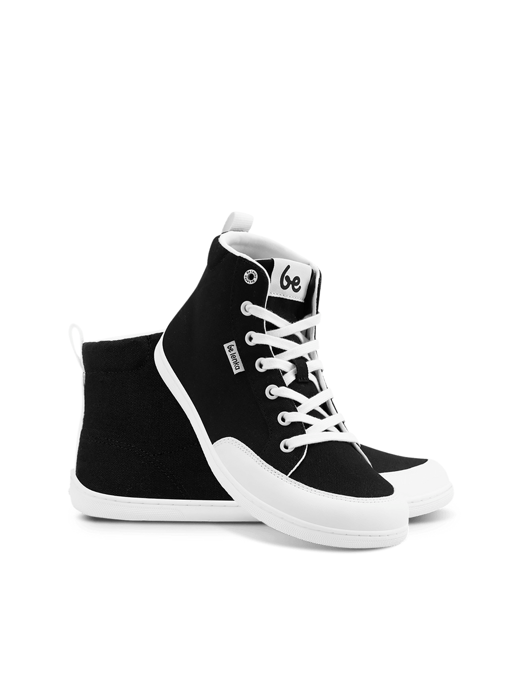 Barefoot Sneakers Be Lenka Rebound - High Top - Black & White - Barefoot Shoe Store