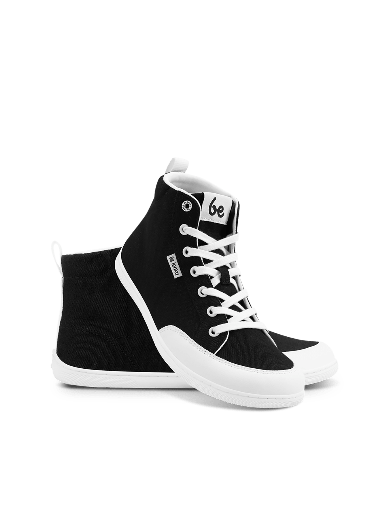 Barefoot Sneakers Be Lenka Rebound - High Top - Black & White - Barefoot Shoe Store
