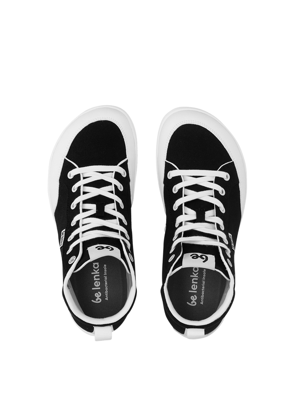 Barefoot Sneakers Be Lenka Rebound - High Top - Black & White - Barefoot Shoe Store