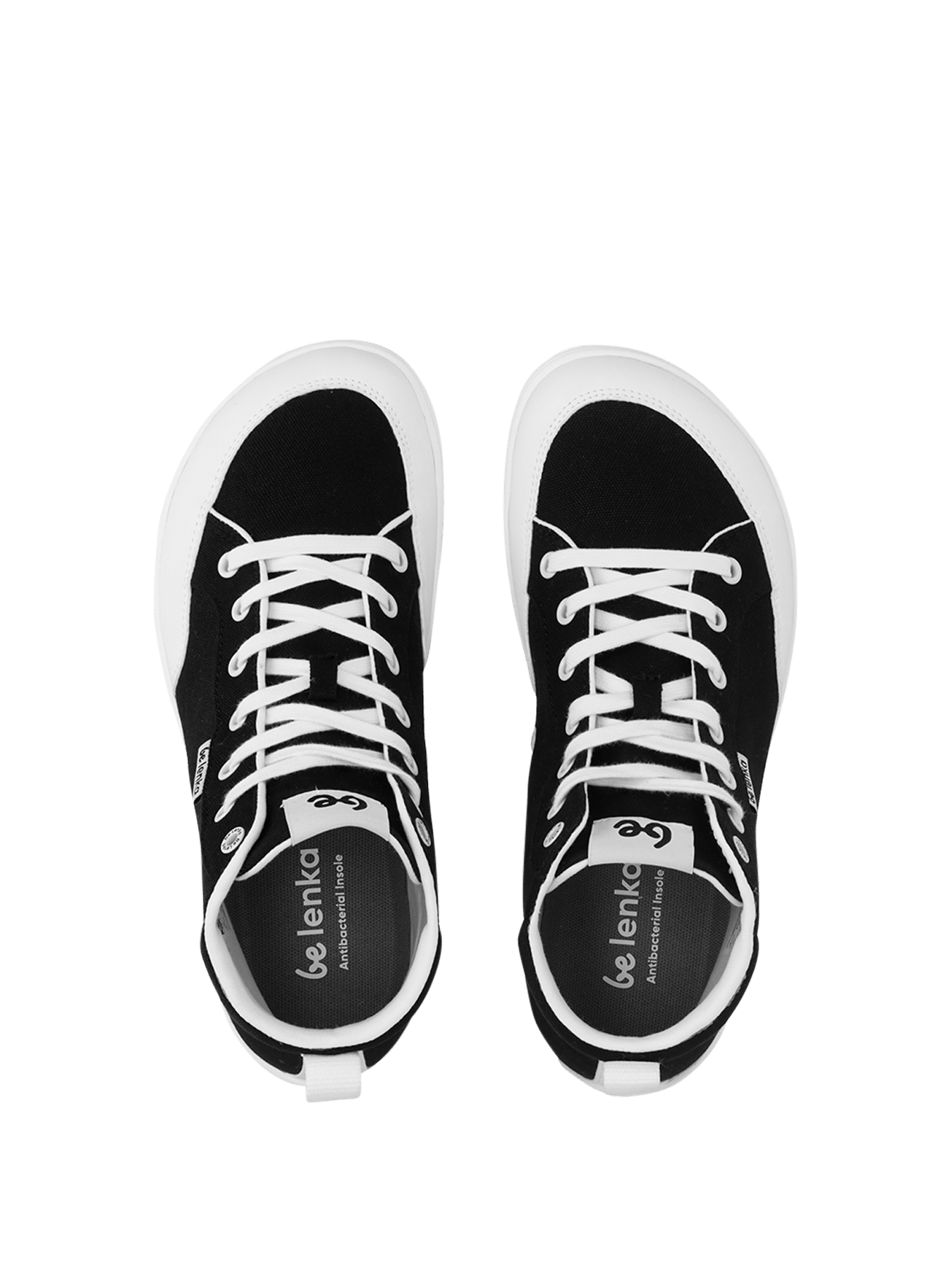 Barefoot Sneakers Be Lenka Rebound - High Top - Black & White - Barefoot Shoe Store