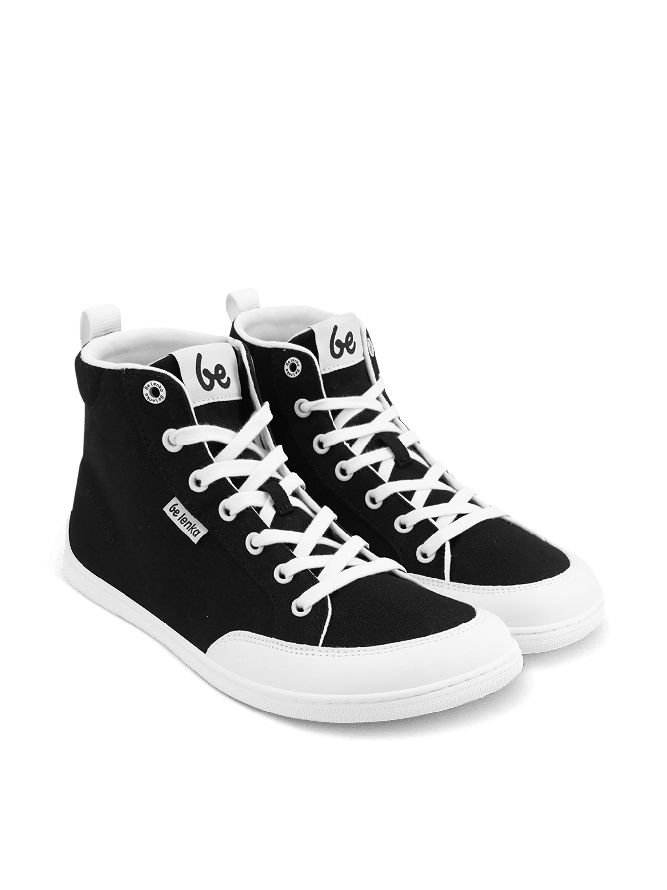 Barefoot Sneakers Be Lenka Rebound - High Top - Black & White - Barefoot Shoe Store